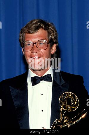 David Letterman al 36° Premio Emmy annuale. 23 settembre 1984. Credito: Ralph Dominguez/MediaPunch Foto Stock