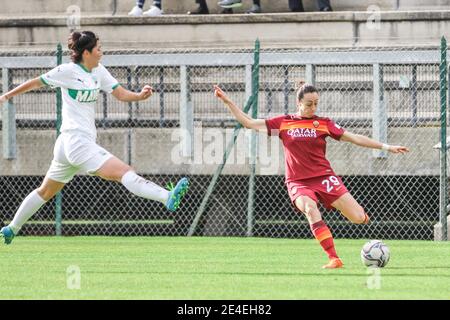 Roma, Italia. 23 gennaio 2021. Roma, Italia, stadio tre Fontane, 23 gennaio 2021, Paloma Lazzaro (COME Roma) durante AS Roma vs US Sassuolo - Calcio italiano Serie A Football femminile Credit: Simona Scarano/LPS/ZUMA Wire/Alamy Live News Foto Stock