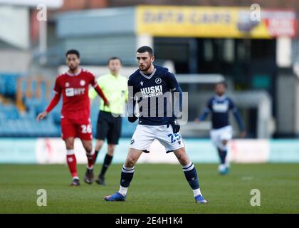The Den, Bermondsey, Londra, Regno Unito. 23 gennaio 2021. Calcio inglese fa Cup, Millwall Football Club contro Bristol City; Troy Parrott of Millwall Credit: Action Plus Sports/Alamy Live News Foto Stock
