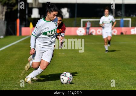 Roma, Italia. 23 gennaio 2021. Un ottimo A.S. Roma batte Sassuolo 2-0 nella prima giornata di ritorno del campionato SERIE A. (Foto di Domenico Cippitelli/Pacific Press) Credit: Pacific Press Media Production Corp./Alamy Live News Foto Stock