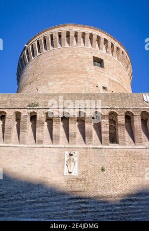 Castello di Giulio II a Ostia antica - Roma Italia Foto Stock