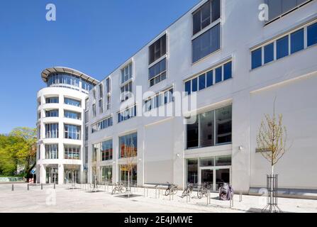 Biblioteca Centrale, Archivio Municipale di Bielefeld e Biblioteca di Storia Regionale, Neumarkt, Bielefeld, Westfalia Orientale, Renania Settentrionale-Vestfalia, Germania Foto Stock