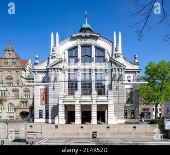 Teatro comunale o teatro della città di Bielefeld, Art Nouveau, Bielefeld, Westfalia orientale, Nord Reno-Westfalia, Germania Foto Stock