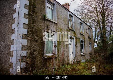 Edificio abbandonato in Co.. Monaghan, Irlanda Foto Stock