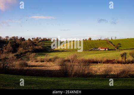 Edificio abbandonato in Co.. Monaghan, Irlanda Foto Stock