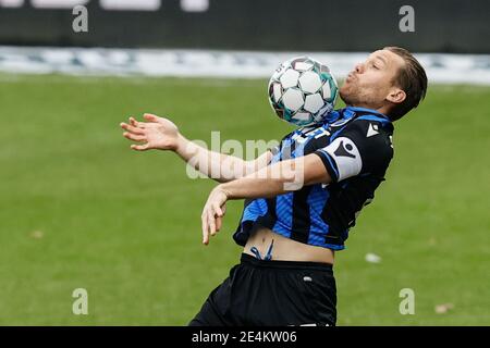 Il Ruud Vormer del Club ha ritratto in azione durante una partita di calcio tra il Club Brugge e il KRC Genk, domenica 24 gennaio 2021 a Brugge, il giorno 21 del 'Jupi Foto Stock