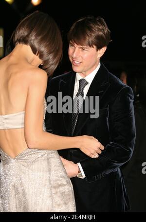 Tom Cruise e Katie Holmes partecipano alla prima di 'Mad Money' al Mann Village Theatre di Westwood, Los Angeles, CA, USA il 9 gennaio 2008.Photo by Baxter/ABACAPRESS.COM Foto Stock