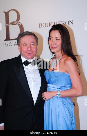 Jean Todt e Michelle Yeoh partecipano alla cena di 150° compleanno di Boucheron, che si tiene il 21 gennaio 2008 presso il 'le petit Palais' di Parigi. Foto di Helder Januario/ABACAPRESS.COM Foto Stock