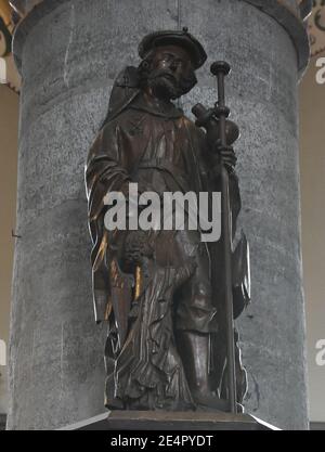 Meester van Elsloo (circa 1520) Sint-Rochus Sint-Lambertuskerk (Neeroeteren) 8-09-2019. Foto Stock