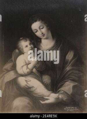 Maria e il Cristo infantile (HS85-10-26671). Foto Stock