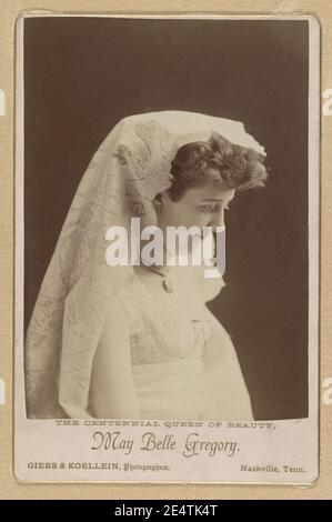 Maggio Belle Gregory la Centennial Regina della bellezza - - Giers & Koellein, fotografi, Nashville, Ten. Foto Stock
