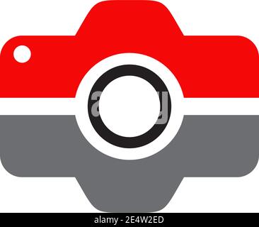 Modello vettoriale di ispirazione per il design del logo dell'icona della fotocamera Illustrazione Vettoriale