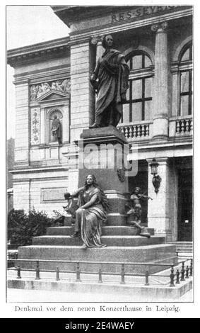 Mendelssohn-Denkmal-Leipzig Kohut-1-S41. Foto Stock