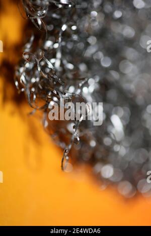 Metal Wire dish cleaner macro stampa moderna di alta qualità Foto Stock