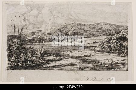 Meryon - la piccola colonia francese ad Akaroa, 1845, 1909.222. Foto Stock