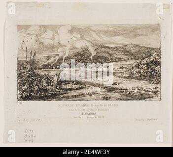 Meryon - la piccola colonia francese ad Akaroa, 1845, 1909.221. Foto Stock