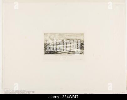 Meryon - la piccola colonia francese ad Akaroa, 1845, 1927.4403.2. Foto Stock