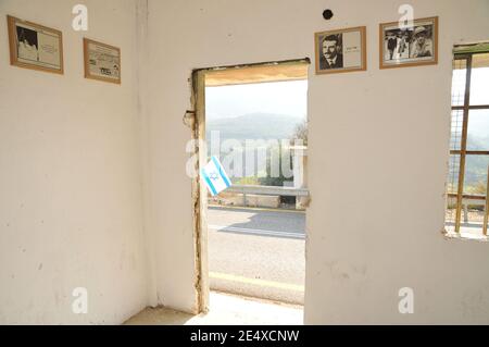 Museo e memoriale Eli Cohen, Golan Heights, Israele. Eliyahu ben-Shaul Cohen, comunemente noto come Eli Cohen, era una spia israeliana. È meglio conosciuto per h. Foto Stock