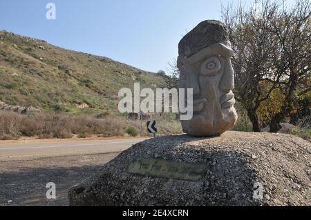 Museo e memoriale Eli Cohen, Golan Heights, Israele. Eliyahu ben-Shaul Cohen, comunemente noto come Eli Cohen, era una spia israeliana. È meglio conosciuto per h. Foto Stock