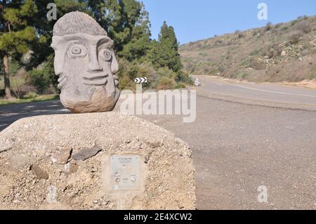 Museo e memoriale Eli Cohen, Golan Heights, Israele. Eliyahu ben-Shaul Cohen, comunemente noto come Eli Cohen, era una spia israeliana. È meglio conosciuto per h. Foto Stock