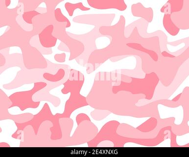 Motivo camouflage rosa alla moda Illustrazione Vettoriale