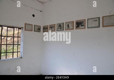 Museo e memoriale Eli Cohen, Golan Heights, Israele. Eliyahu ben-Shaul Cohen, comunemente noto come Eli Cohen, era una spia israeliana. È meglio conosciuto per h. Foto Stock