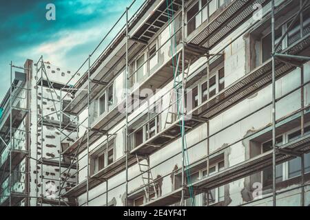 Isolamento per la protezione termica al guscio della casa Foto Stock