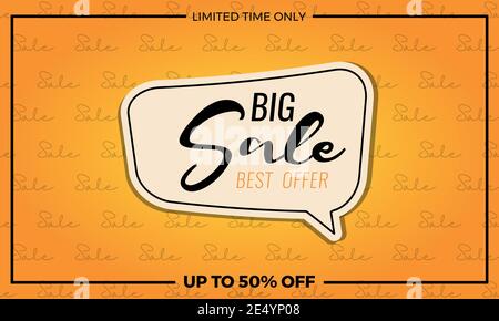 Grande offerta e offerta speciale, fine stagione, Offerta speciale illustrazione vettoriale. Illustrazione Vettoriale