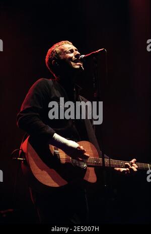 Coldplay in concerto alla Wembley Arena di Londra, Regno Unito. 20 ottobre 2002 Foto Stock