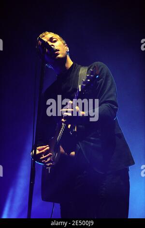 Coldplay in concerto alla Wembley Arena di Londra, Regno Unito. 20 ottobre 2002 Foto Stock