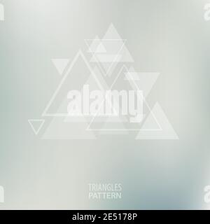 Modello astratto con triangoli traslucidi. Pattern vettoriale grafico Illustrazione Vettoriale