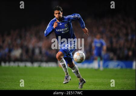 Michael Ballack di Chelsea durante la partita di calcio della UEFA Champions League, semi finale, seconda tappa, Chelsea vs Liverpool allo Stamford Bridge di Londra, Regno Unito, il 30 aprile 2008. Chelsea ha vinto 3-2. Chelsea raggiunge la sua prima finale di Champions League. Foto di Steeve McMay/Cameleon/ABACAPRESS.COM Foto Stock