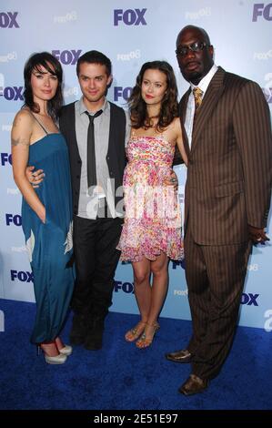 (L-R) gli attori Lena Headey, Thomas Dekker, Summer Glau e Richard T. Jones arrivano per la presentazione di programmazione Fox 2008 in Central Park come parte della settimana di upfront a New York City, NY, USA il 15 maggio 2008. Foto di Gregorio Binuya/ABACAUSA.COM Foto Stock