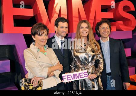 Marie Claire Pauwels, Fabrice boe, Cyrielle Claire e Stephane Bern partecipano a una festa che celebra il lancio di un nuovo mensile femminile "Femmes" a Parigi, in Francia, il 21 maggio 2008. Foto di Ammar Abd Rabbo/ABACAPRESS.COM Foto Stock