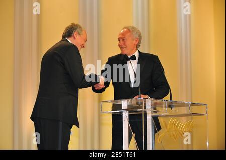 I registi Jean-Pierre e Luc Dardenne partecipano alla sessantunesima cerimonia di chiusura del Festival di Cannes al Palais des Festivals di Cannes, 25 maggio 2008. Foto di Hahn-Nebinger-Orban/ABACAPRESS.COM Foto Stock