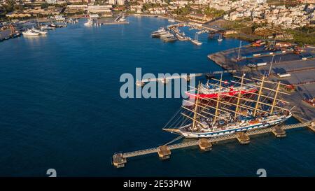 Porto di Lavrion a Eat Attica, Grecia Foto Stock