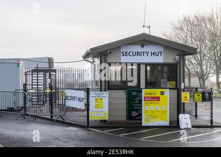 Bandon, West Cork, Irlanda. 26 gennaio 2021. ABP Bandon ha subito un focolaio di COVID-19 nello stabilimento di Bandon. Un portavoce della AB ha confermato che nello stabilimento sono presenti 66 casi di COVID, con conseguente riduzione della capacità dell'impianto. Credit: AG News/Alamy Live News Foto Stock