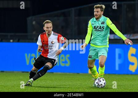 ROTTERDAM, PAESI BASSI - GENNAIO 24: Fredrik Midtsjo dell'AZ durante la partita olandese di Eredivisie tra Feyenoord e AZ Alkmaar a De Kuip il 24 gennaio Foto Stock