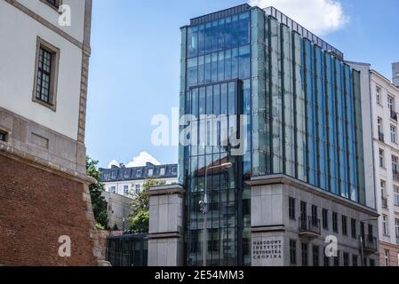 Edificio dell'Istituto Nazionale Fryderyk Chopin in via Tamka nella città di Varsavia, Polonia Foto Stock