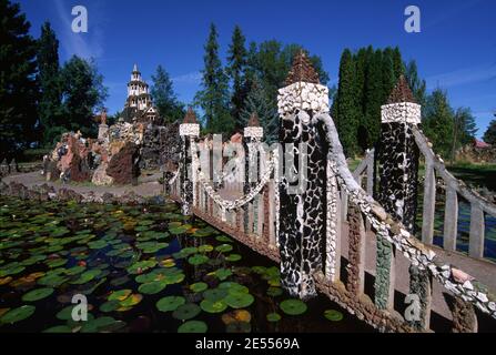 Petersen Giardino di Roccia, Deschutes County, Oregon Foto Stock