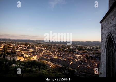 Gubbio, Umbria. Alla scoperta dell'Italia nell'anno della pandemia, 2020 Foto Stock