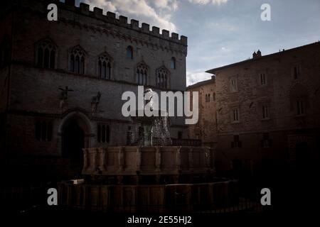 Perugia, Umbria. Alla scoperta dell'Italia nell'anno della pandemia, agosto 2020 Foto Stock