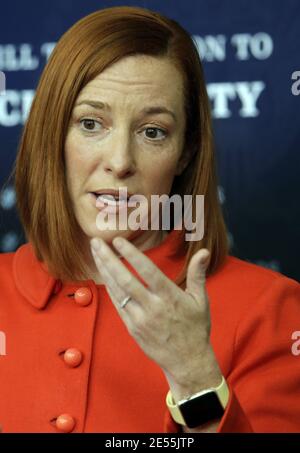 Washington, Stati Uniti. 26 gennaio 2021. Il segretario alla stampa della Casa Bianca, Jen Psaki, ha tenuto un briefing alla Casa Bianca di Washington il 26 gennaio 2020. Foto di Yuri Grippas/UPI Credit: UPI/Alamy Live News Foto Stock