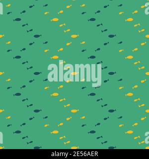 modello vettoriale senza giunture fish chevron Illustrazione Vettoriale