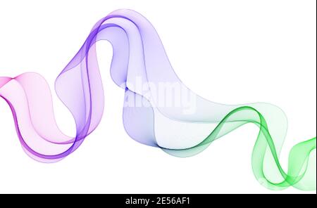 Abstract vettore d'onda sfondo, rainbow linee ondulata per brochure, sito web, flyer design. D'onda dello spettro di colore. Colore fumé onda. Linea ondulata colore. eps Illustrazione Vettoriale