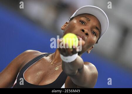 La statunitense Venus Williams ha sconfitto, 6-3, 6-2, la Svizzera Timea Bacsinszk nel loro primo round alle XXIX Olimpiadi del Centro Olimpico di Tennis Verde a Pechino, Cina, il 11 agosto 2008. Foto di Gouhier-Hahn-Nebinger/Cameleon/ABACAPRESS.COM Foto Stock