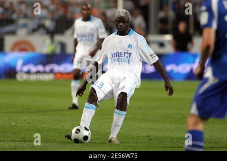 Modeste M'Bami di Marsiglia durante la partita contro Auxerre a Marsiglia, in Francia, il 17 agosto 2008 allo Stade Velodrome. Marsiglia ha vinto 4-0. Foto di Stuart Morton/Cameleon/ABACAPRESS.COM Foto Stock