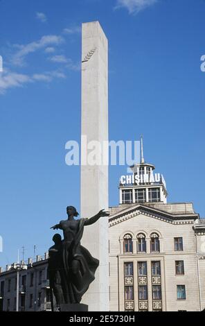 Liberation Monument, Chisinau, Moldavia Foto Stock