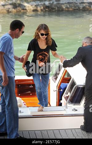 L'attrice STATUNITENSE Natalie Portman arriva per una conferenza stampa sul suo film "Eve" al sessantacinquesimo Festival del Cinema di Venezia, il 2 settembre 2008. Foto di ABACAPRESS.COM Foto Stock