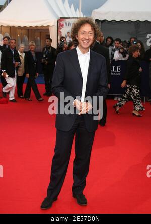 Stephane Bern si pone prima della proiezione di 'Dan in real life' durante il 34° Festival cinematografico americano a Deauville, in Normandia, in Francia, il 12 settembre 2008. Foto di Denis Guignebourg/ABACAPRESS.COM Foto Stock